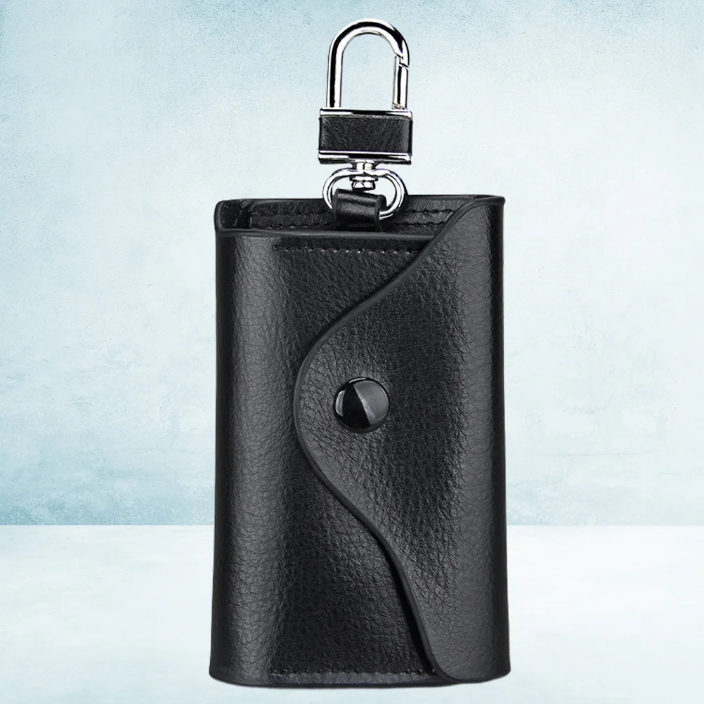 

Key Pouch For Car Keys Black Durable Fashion Hanging Waist Bag Protector Universal Key Holder Accessory