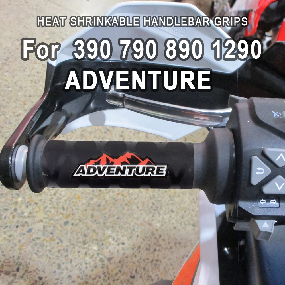 For KTM 390 790 890 ADV 1290 1390 Super Adventure Motorcycle Handlebar Cover Heat Shrinkable Grips Rubber Gloves Accessories