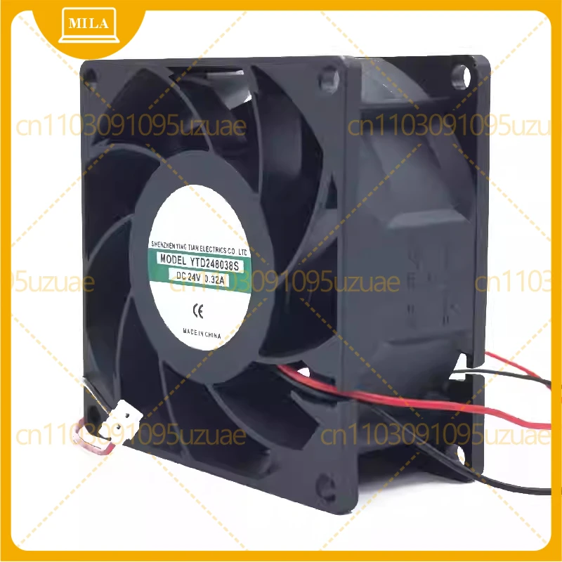NECPU Cooler Fan for YTD248038S 24V 0.34A 8CM 8038 Welding Machine Frequency Converter Cooling Fan 80 * 80 * 38 Mm