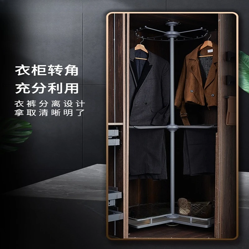 Wardrobe rotating hanger 360 degree cloakroom rotating hanger pants rack rack