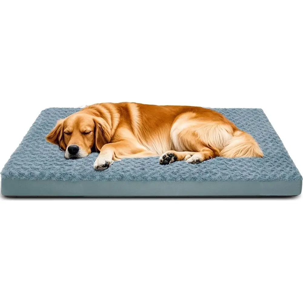

Orthopedic Dog Beds or Crate with Removable Washable Cover, Egg-Crate Foam Pet Pad Mat with Anti-Slip Bottom, Waterproof Dog Bed