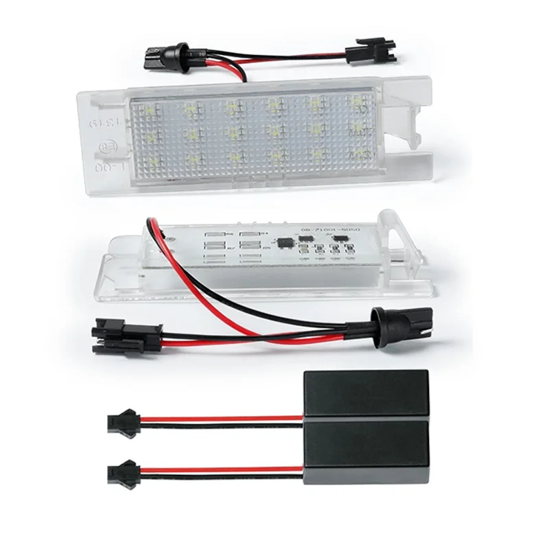 2Pcs Canbus License Plate Lights Number Lamps For Fiat Punto Tipo Doblo Egea 500X 500L Bravo Linea Grande Punto 600 Car-Styling