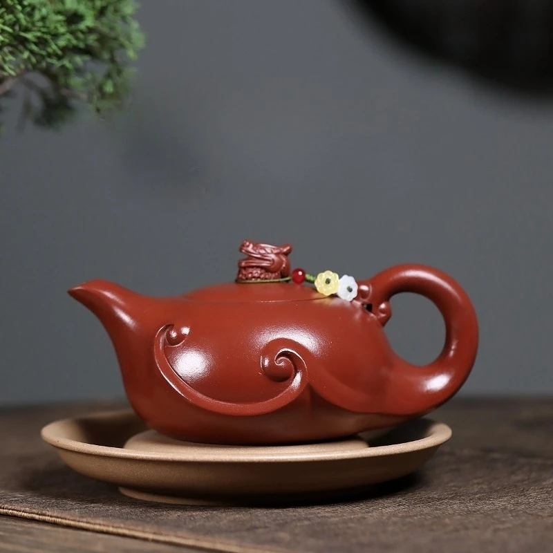 Yixing Zisha Teapot Made From Raw “Dahongpao” Clay Home-Use Teapot 340ml