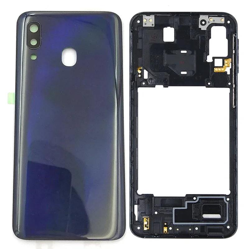 Middle Frame For Samsung Galaxy A40 2019 A405 SM-A405F A405DS Housing Battery Back  Rear Door Cover