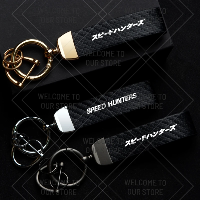 Porte-clés avec anneau de voiture en Fiber de carbone, haute qualité, pour SPEED HUNTERS, Mitsubishi Lancer Evolution VIII MR 3000GT Ralli Art