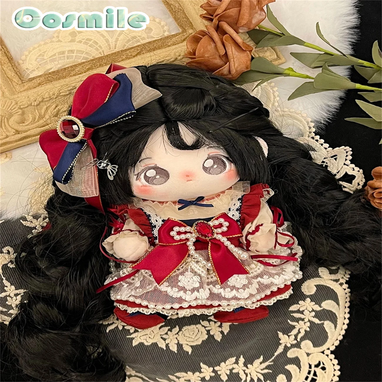 No acchect Star Genki Idol Lolita Princess Ball Party Dress Bai Costume farcito Plushie 20cm bambola solo vestiti abbigliamento LB May