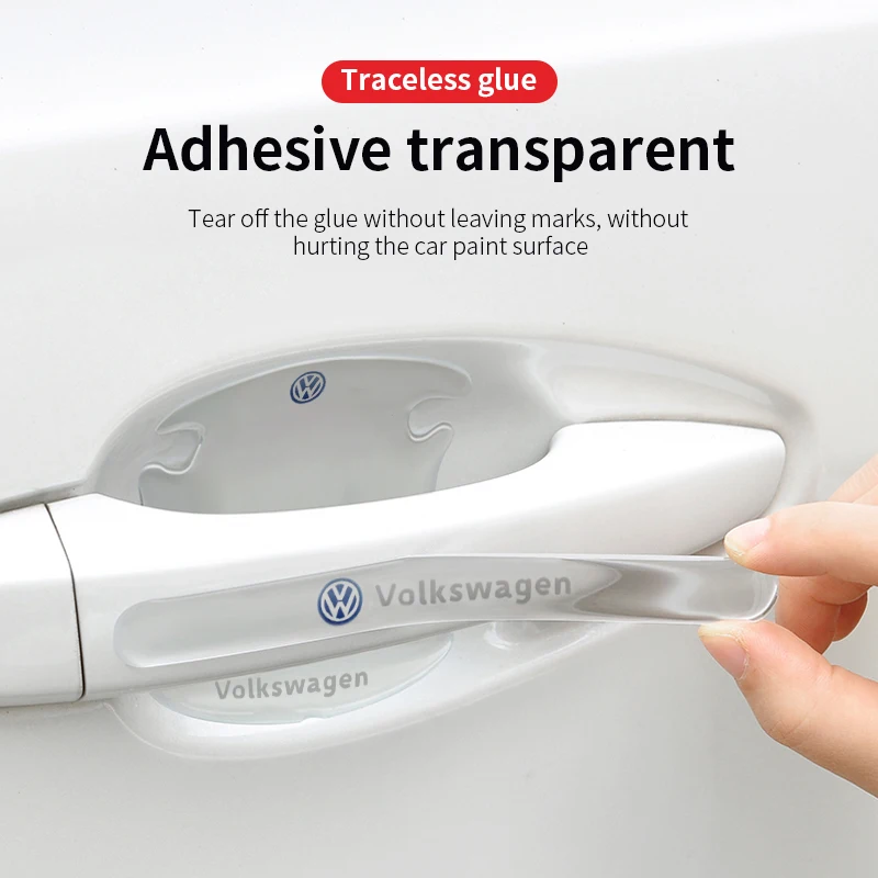 

4/8 шт., защита от столкновений на дверь автомобиля, наклейка на бампер для VW Volkswagen Golf Polo Passat Touran Jetta, автомобильный аксессуар