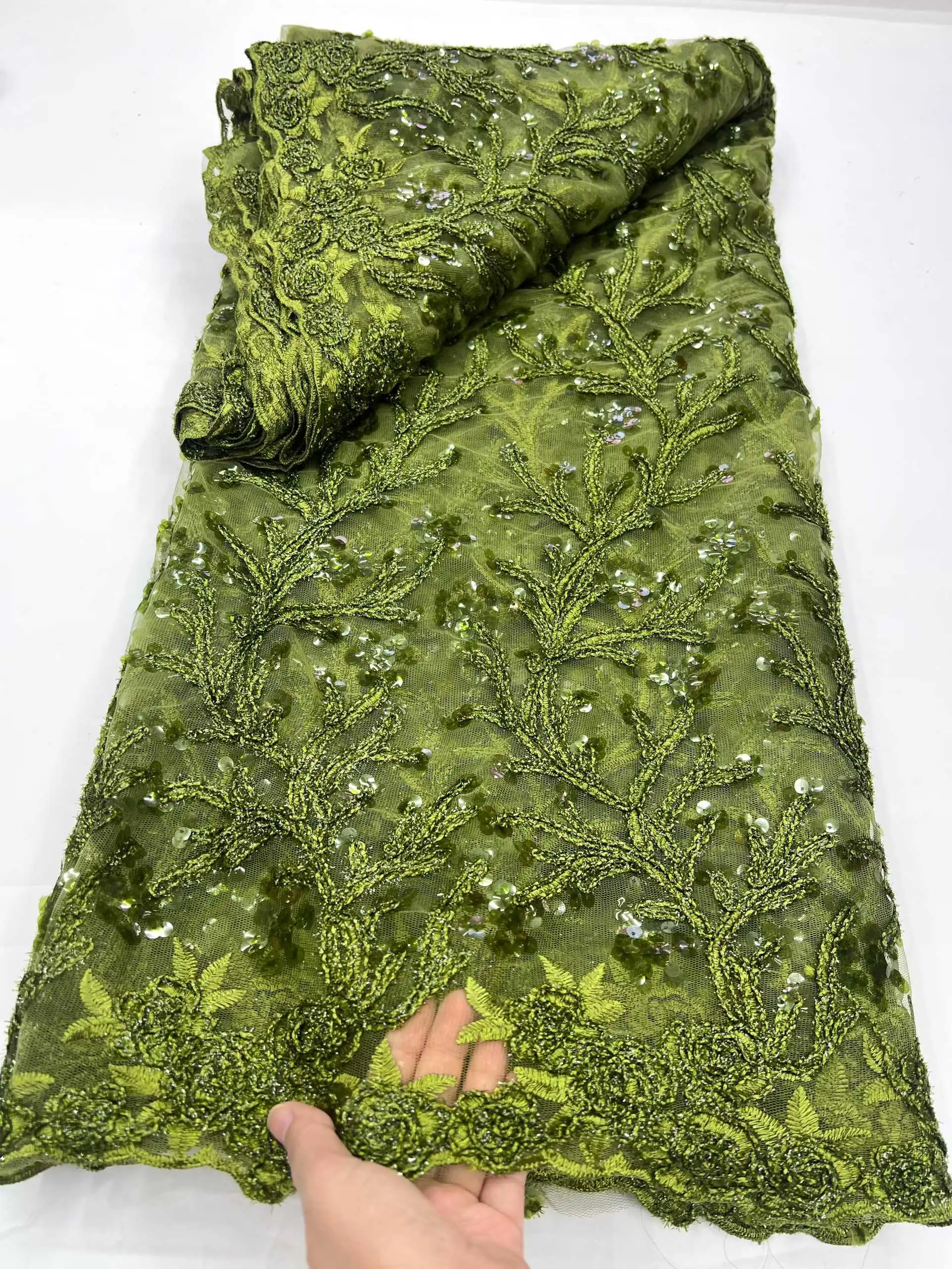 

Новейшая кружевная африканская кружевная ткань с вышивкой, 2025 г., высокое качество, нигерийская кружевная ткань, французское сетчатое кружево для материала свадебного платья