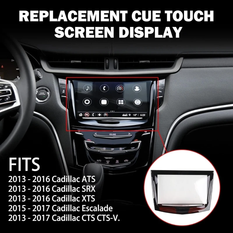 

Touchscreens Digitizer Replacement Navigation Radio LCD Screen for Cadillac ATS CUE 2013 2014 2015