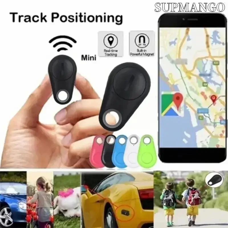 Mini GPS Mobile Bluetooth 5.0 Tracker Anti-Lost Device Round Anti-Lost Device Pet Kids Bag Wallet Tracking Smart Finder Locator