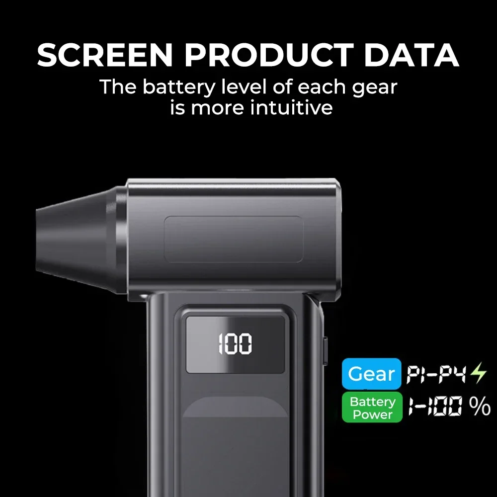 Xiaomi 1000000RPM توربو جت منفاخ كهربائي قوي منفاخ الهواء المحمولة منظف الغبار USB شحن 65 متر/الثانية فرش منفاخ نفاث