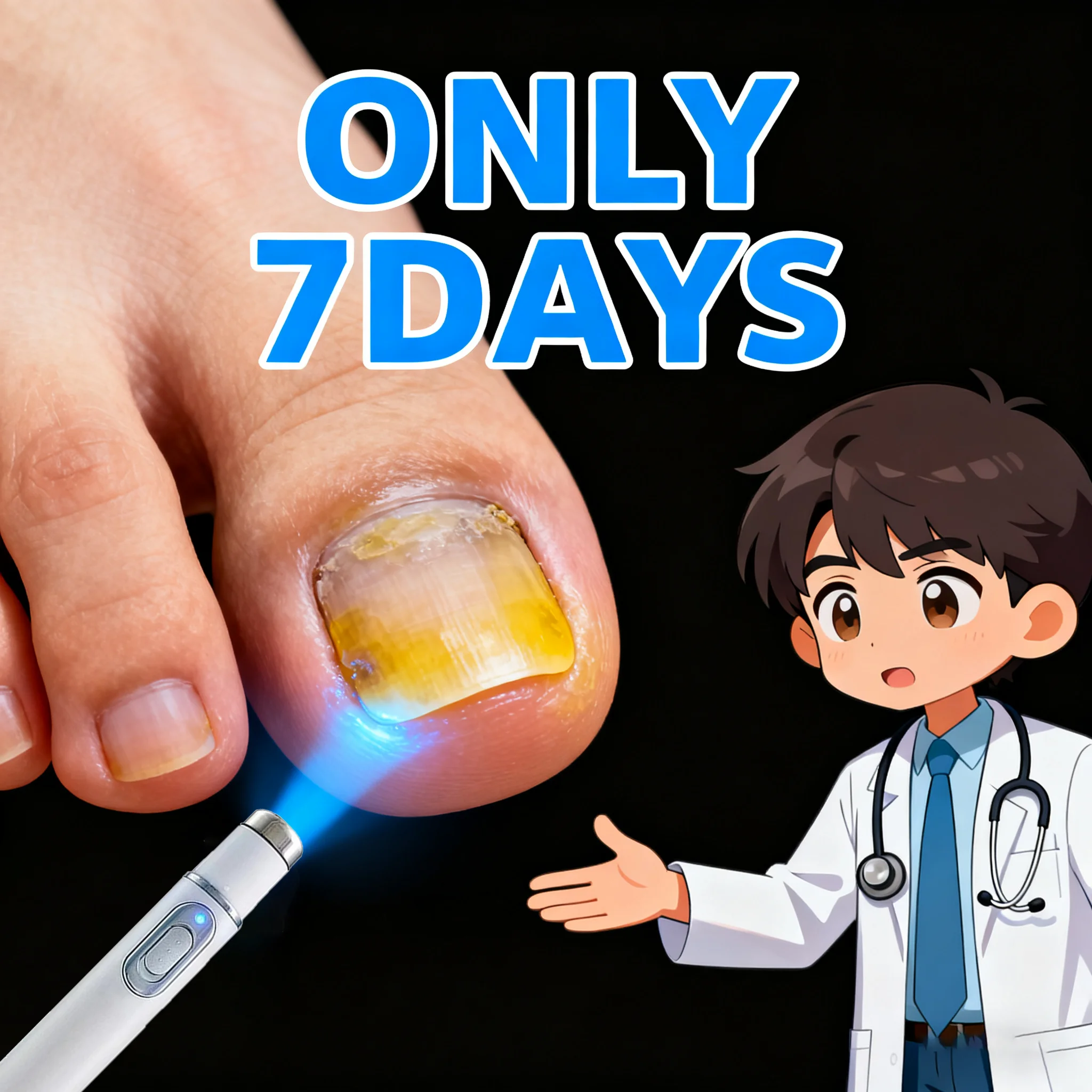 

7Nail Cleaning Tools, Blue Light Laser Tools Root Repair Upgraded to Second Generation 26