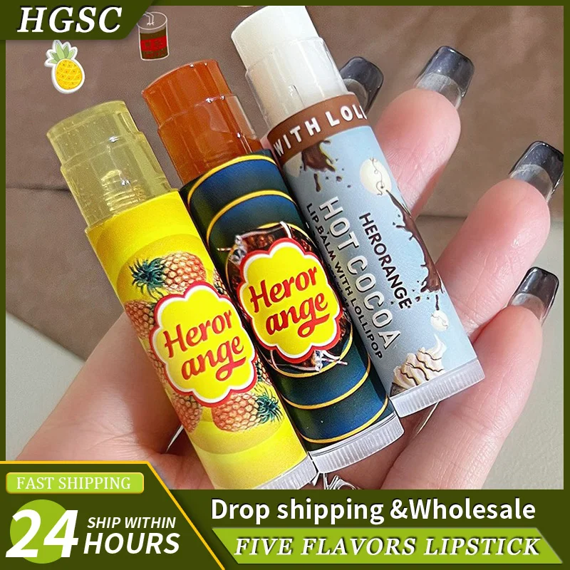 HERORANGE, varios frutos, lápiz labial hidratante, gelatina, línea aclarada, cuidado de labios regordetes, tinte de labios, lápiz labial desnudo, imprimación, cuidado de labios incoloro