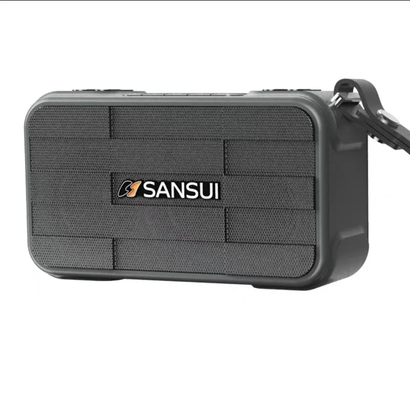 SANSUI F29 Portable Wireless Bluetooth Speakers FM Radio Outdoor HI-FI Subwoofer Supports Headphone Output USB Drive TF Card AUX