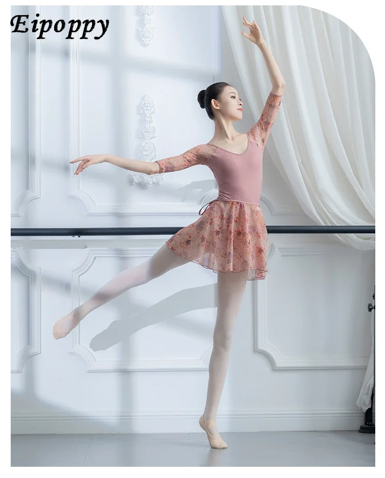 

Dance practice uniforms, short-sleeved ballet adult women's gymnastics uniforms, body uniforms