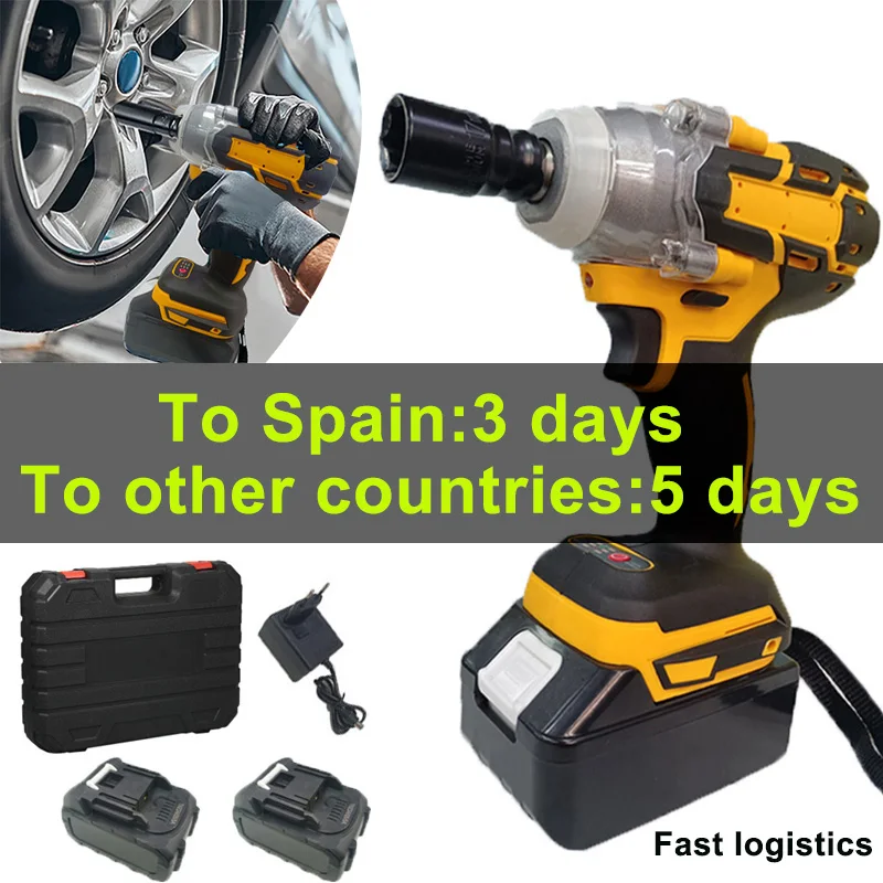 Fast Logistics Brushless Electric Wrench Cordless Electric Wrench It Only Takes 3 Days To Spain And 5 Days To Other Countries