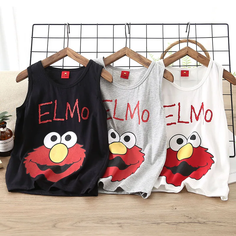 

3-12 Years Summer Kids Boys Vest Lovely Cartoon Letters Soft 100% Cotton Sleeveless Children Boys Kids Summer Tank Top Vests