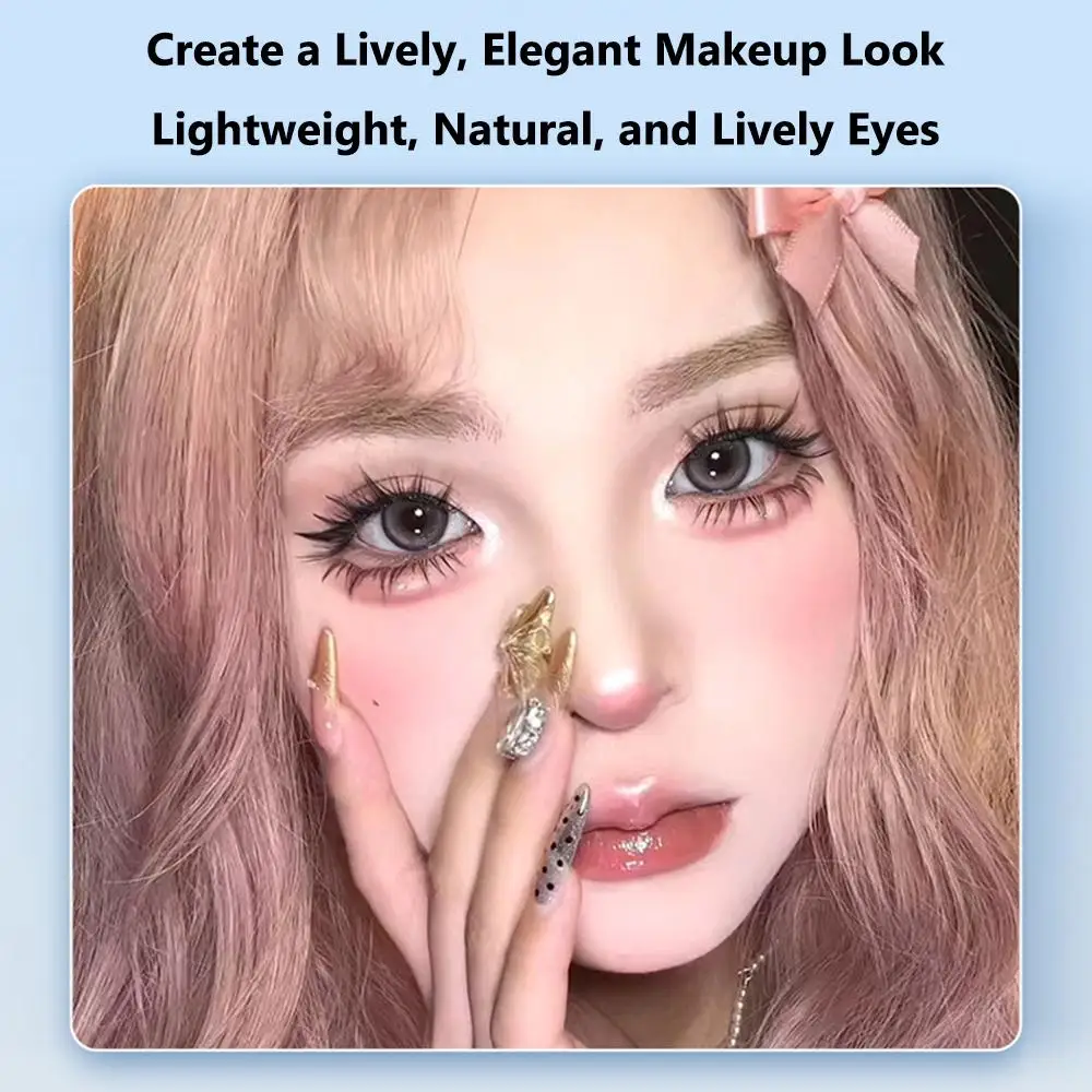 C Curl Anime Lashes Wispy No Glue Manga Lash Clusters Natural Look Spiky DIY Eyelash Extensions Wielokrotnego użytku Anime Lashes