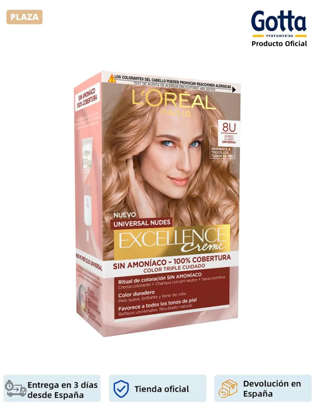 EXCELLENCE - 8 light blonde-Beauty & Health, hair care & styling, hair dye products, hair dyes-EXCELLENCE without ammonia