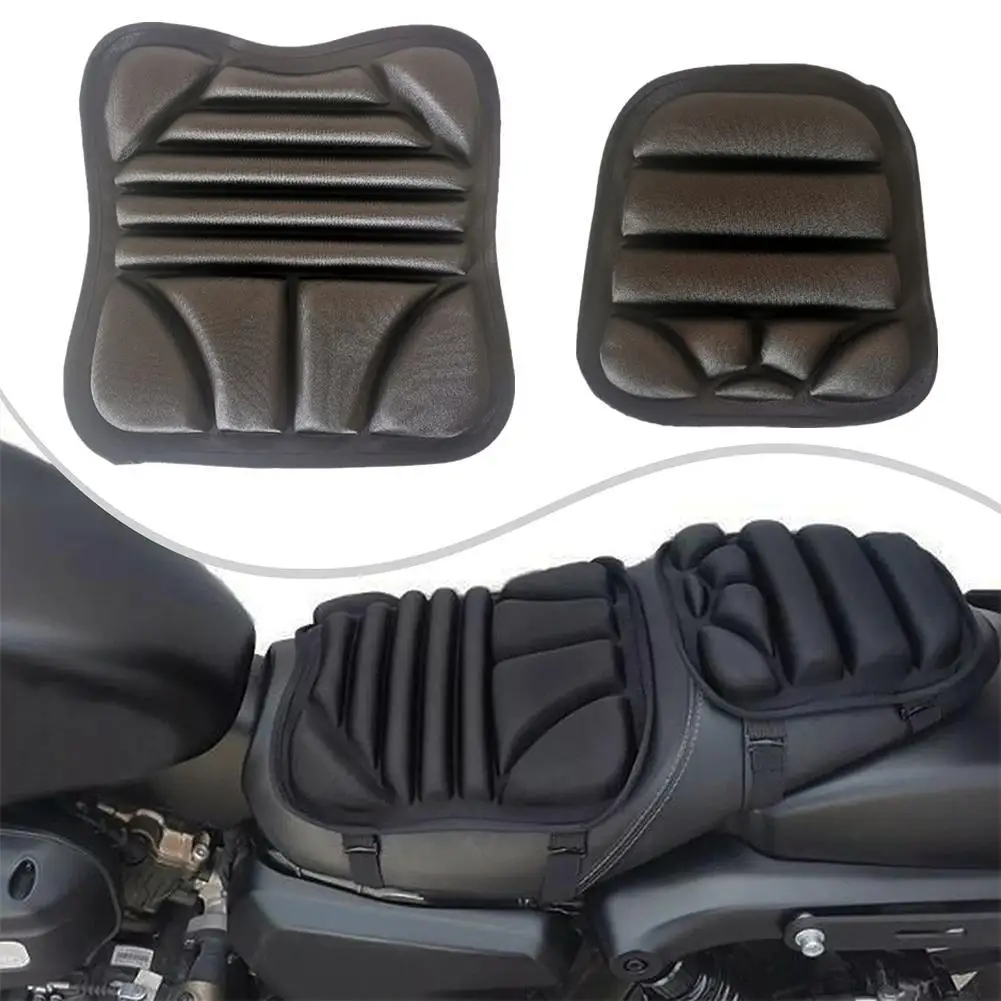 2 Pack Motorcycle 3D Comfort Gel Cushion Seat Breathable Universal Shock Absorbing Seat Cover for Advanced Mountain U5M2