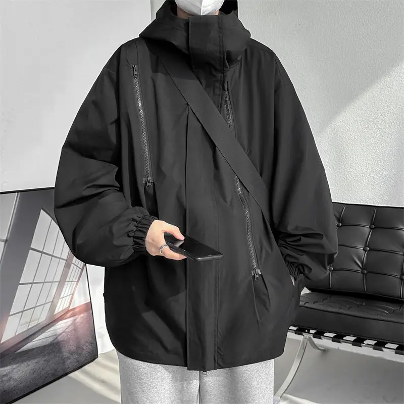 New Korean style jacket same style windproof and waterproof mountaineering jacket for men and women new trendy brand men tops