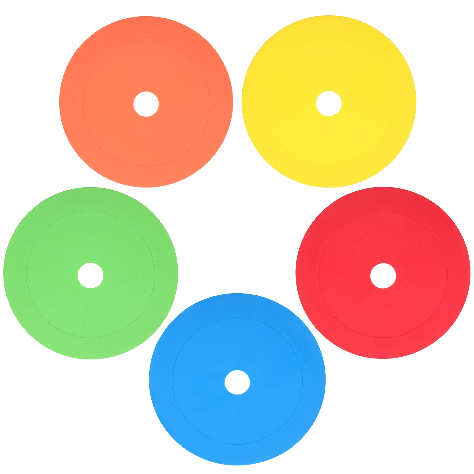 

5pcs Soccer Training Sign Discs Tpe Material Not Easy To Fade Deform Break Multi-Function Agility Marker For Football Basketball