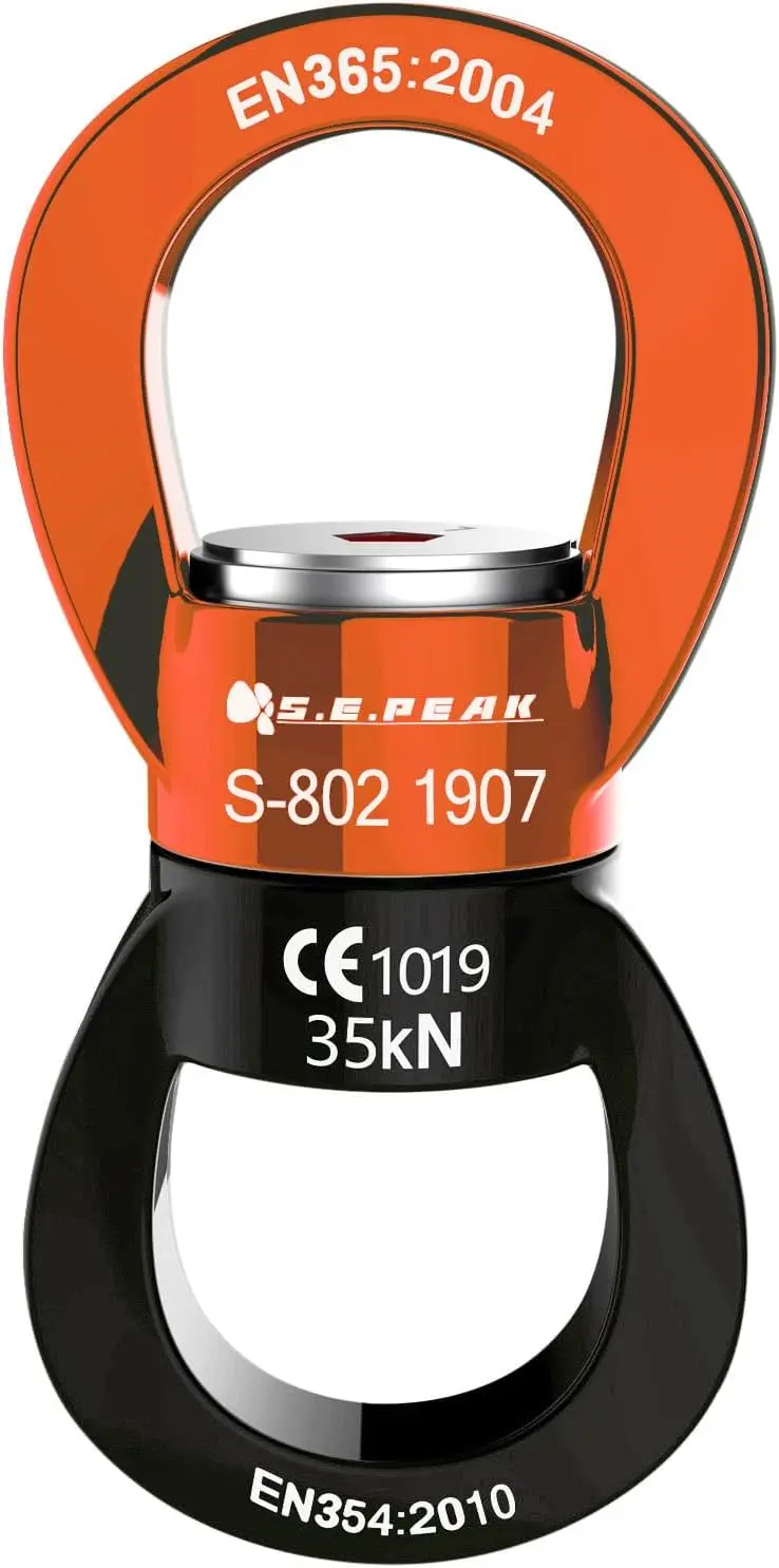 

Swing Swivel 35Kn Safest Rotational Device, Swing Spinner, Carabiner Swivel, Climbing Rope Swivels For Children’S Web Tree