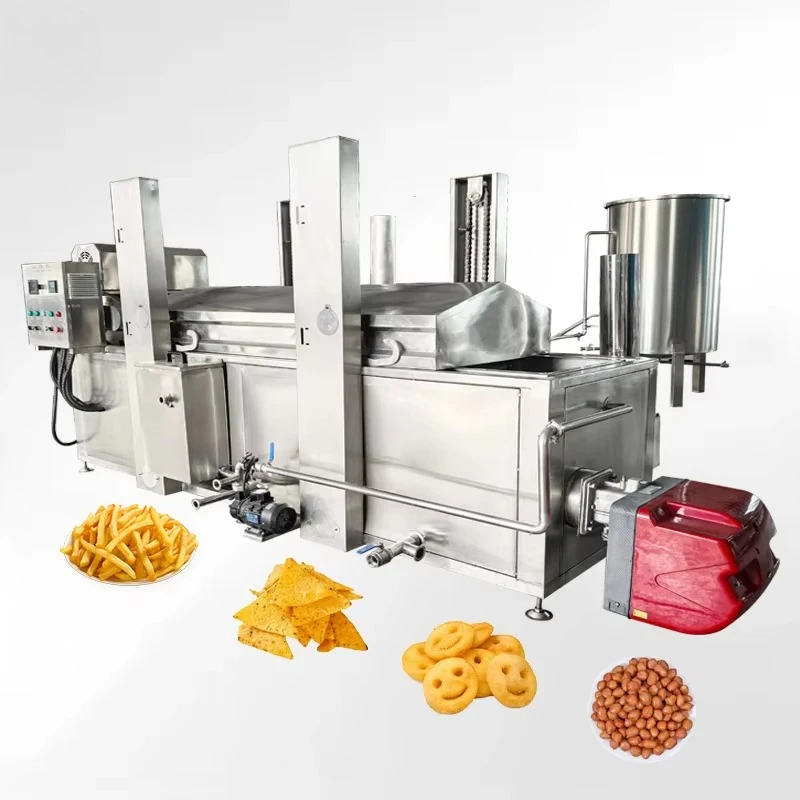 Customized Automatic Continuous Frying Machine Stainless Steel French Fries /Potato Chips/ Meatloaf/ Vegetable Frying Machine