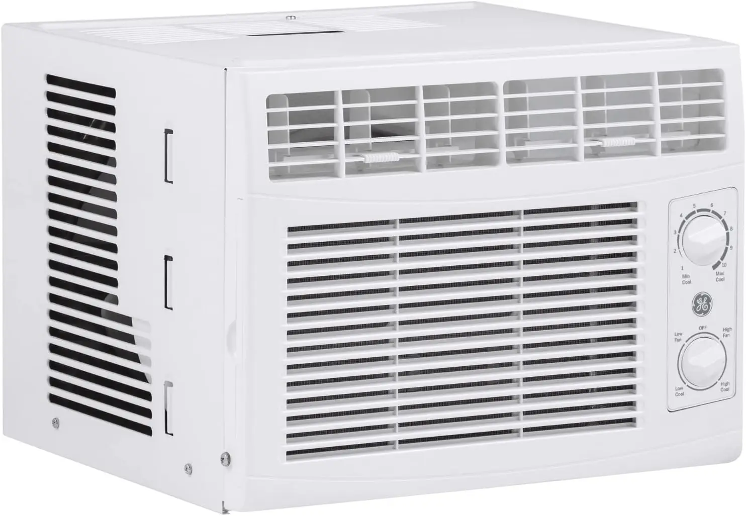 Unidade GE Ar Condicionado Janela, 10.000 BTU para salas pequenas até 150 pés quadrados, Ventilador Ajustável Manual e Configurações de Refrigeração