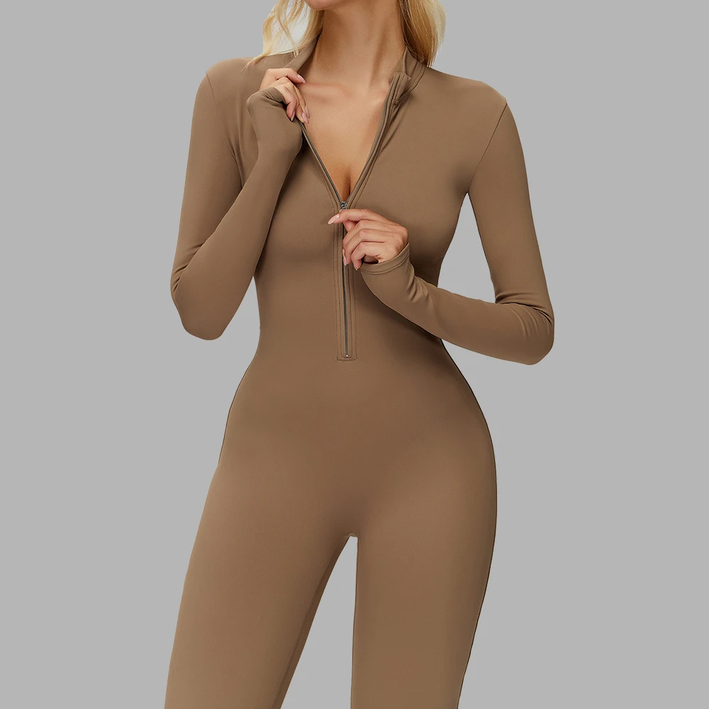 

Winter Women Jumpsuit Fitness Sports Bodysuit Yoga Suit Breathable Quick Drying Sports Yoga Clothing Thicken Gym Push Up Workout