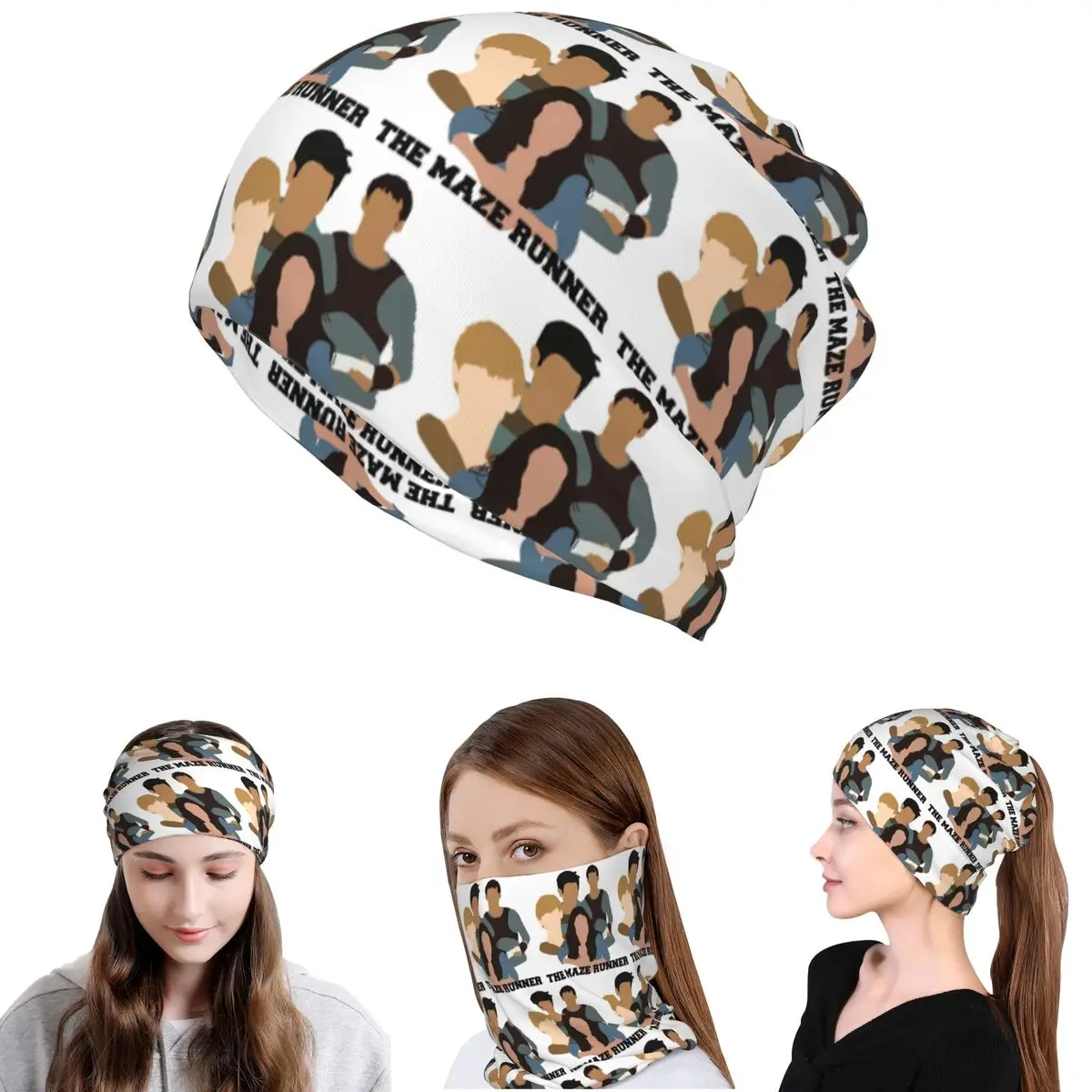 The Maze Runner Bandana-Halstuch, Wickelschal, warme Kopfbedeckung, Mütze für Männer und Frauen, atmungsaktiv