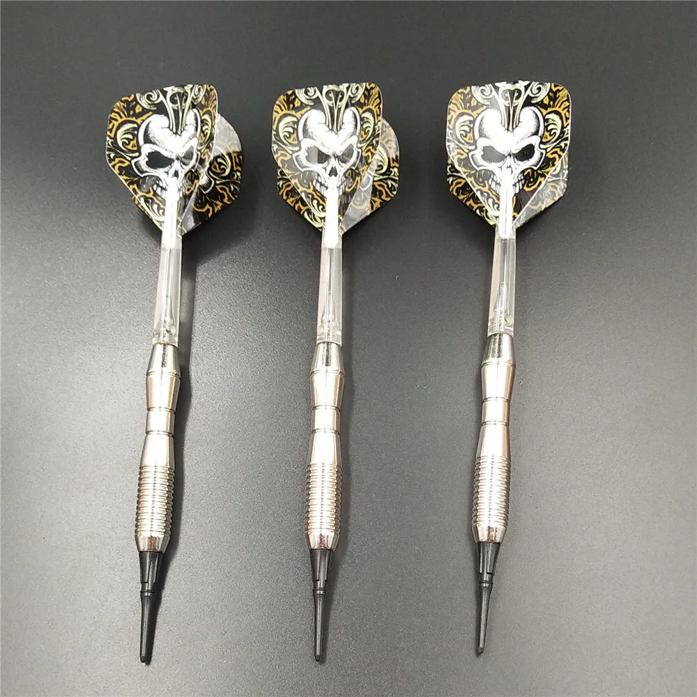 Vos Lachend 3Pcs Professionele Elektronische Soft Tip Darts 17G 146Mm Darts Met Nylon Legering As