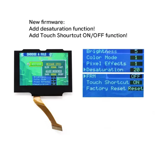 Imagen 2 del producto Kits de Mod de repuesto LCD retroiluminado V5 IPS GBA SP laminado para Game Boy Advance SP sin necesidad de funda de carcasa cortada