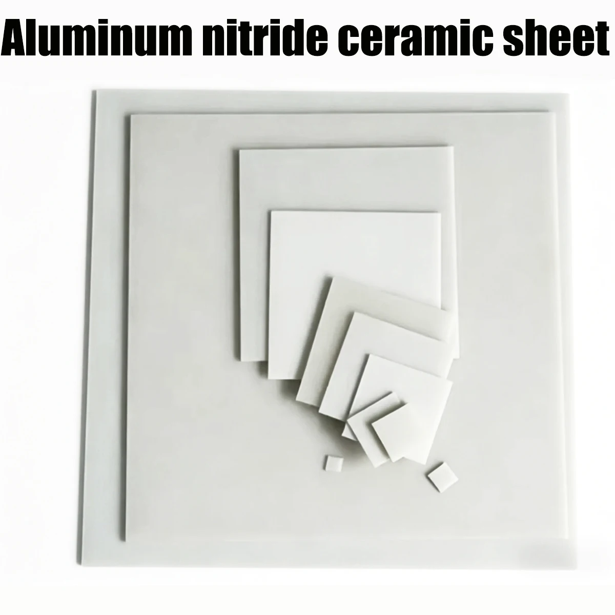 High Thermal Conductivity Aluminum Nitride Ceramic Sheet Insulation Substrate for Power Electronics LED Semiconductor Cooling