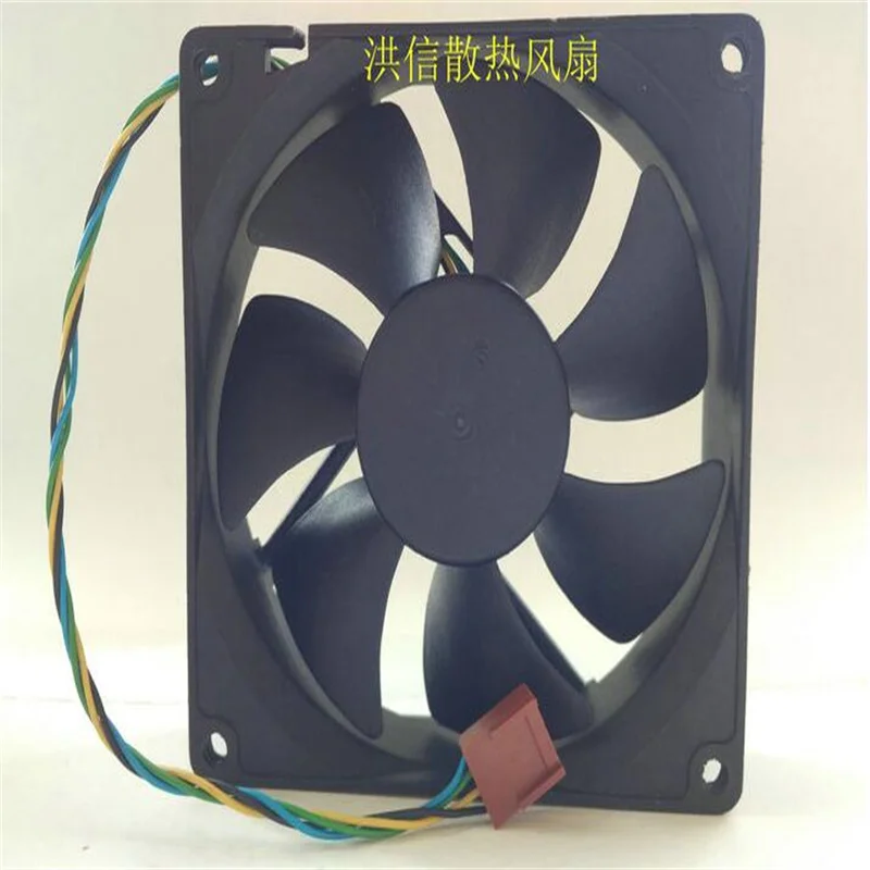 Wholesale: genuine  90*90*25 12V 0.50A AD0912UX-A7BGL PWM CPU 4 line temperature control fan