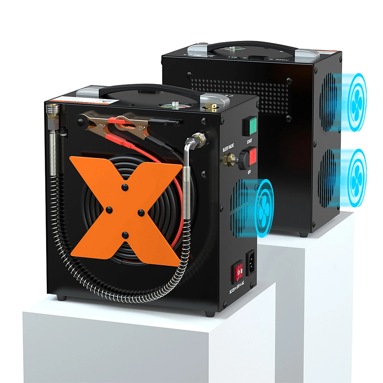 

Scuba Tank Electric Pump Scuba Compressor Diving Electric Pump Electric Pump Auto Stop Air Compressor Non Oil for Car Home