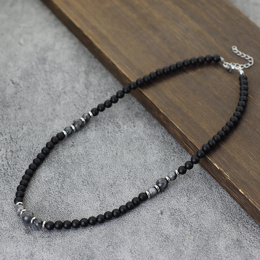Premium 6mm Natural Onyx Stone - Men'S Accessories Premium ulasan dan harga