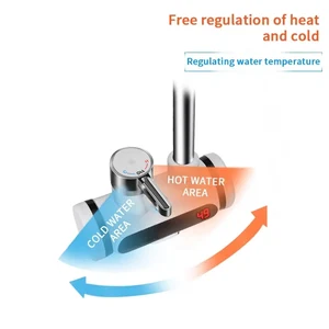 سخان مياه كهربائي SaengQ-Tankless ، صنبور مطبخ 220 فولت ، تدفئة فورية ، صنبور متدفق ، خلاط ساخن ، شاشة رقمية أفضل 10 مبيعات لسخانات المياه الكهربائية - رقم 6