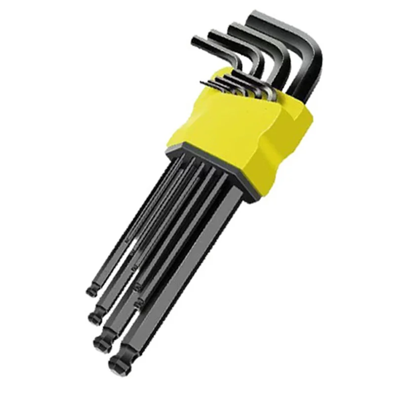 

AB34-9Pcs High-Strength Hex Wrench Screwdriver Ideal For Motorcycles & Bicycles Ideal For Bicycles & Motorcycles