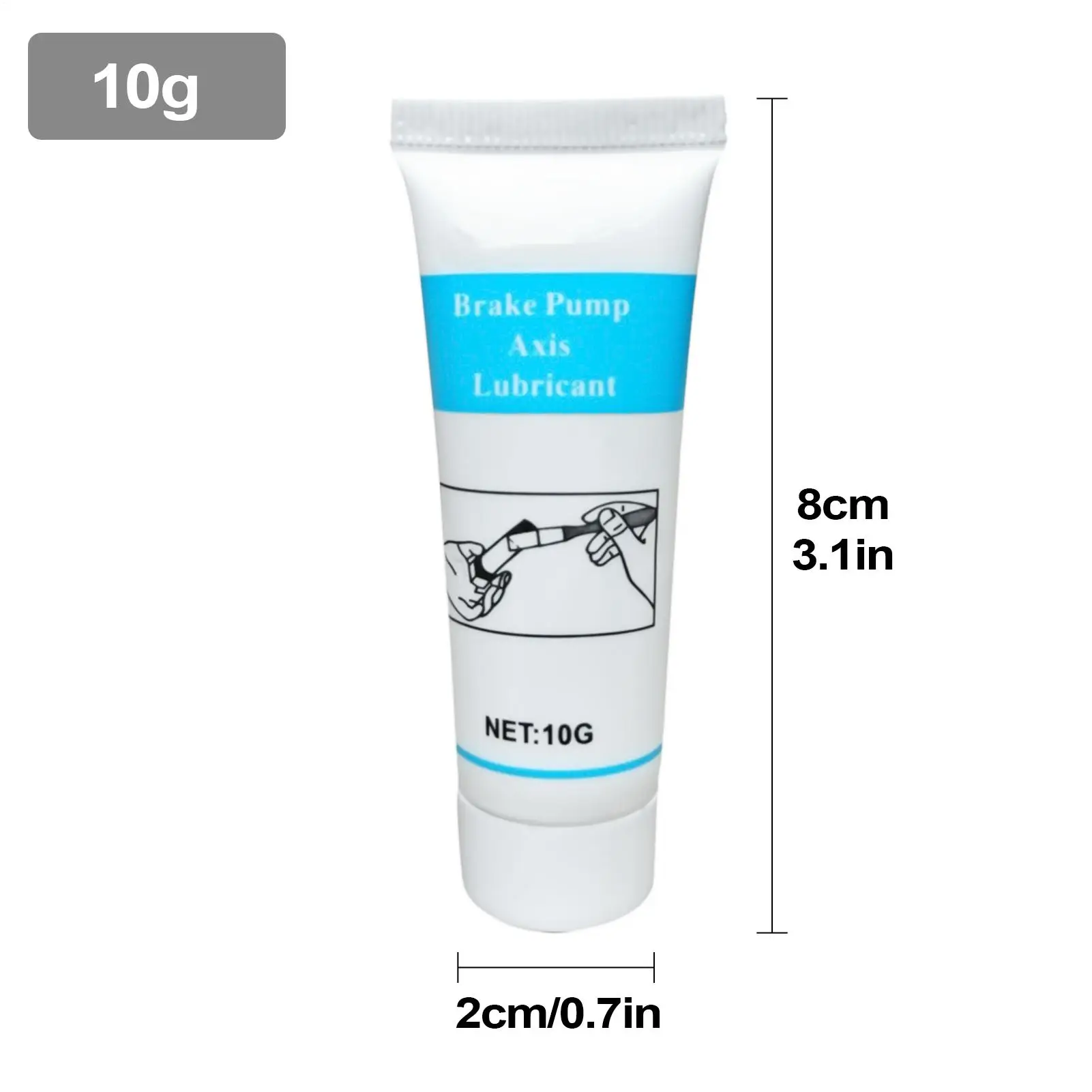10 جرام الفرامل زيوت التشحيم اسطوانة دليل دبوس نظام الفرامل زيوت التشحيم أنبوب الشحوم مقاومة للحرارة وسادة الفرامل الشحوم منتجات العناية بالسيارات