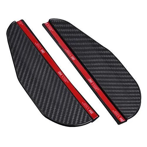 2Pcs Universal Car Rearview Mirror Rain Eyebrow Snow Guard Sun Visor Shadow Protector