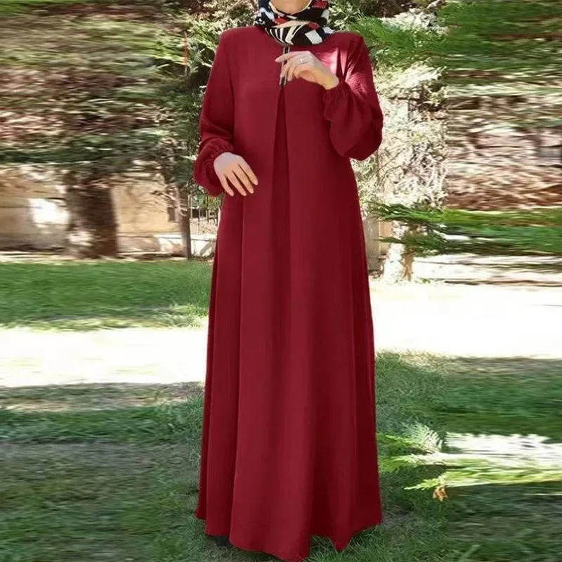 Plain Basic Prayer Dress Muslim Abaya Dubai Black Hijab Long African Dresses for Women Turkey Islam Clothes Vestidos Robe Niqab