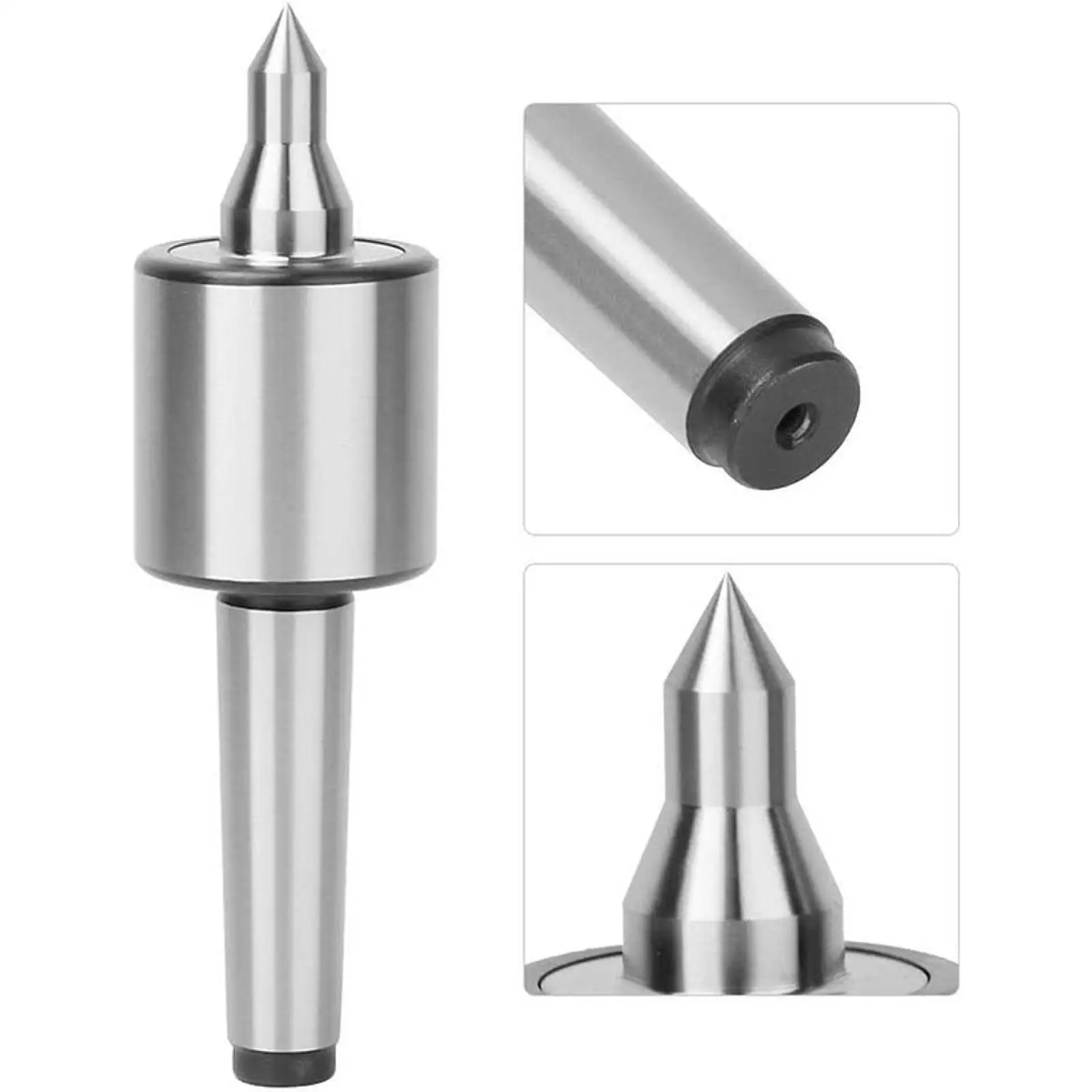Precision Steel Live Center for Wood Lathes Taper Tool with 18x6x6cm Size for Professional Machining Work