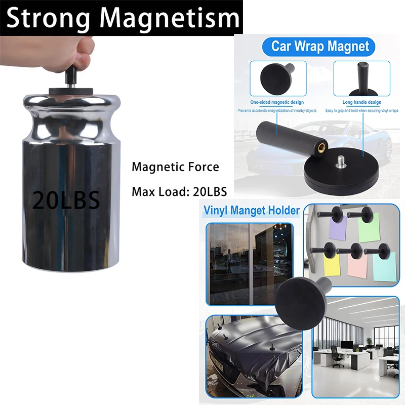 Vinyl Film Auto Wrapping Starke Magnetische Halter Auto Wrap Film Installieren Fix Werkzeug Fenster Tönung Aufkleber Installieren Magnet Halter Fixer – Detail 6