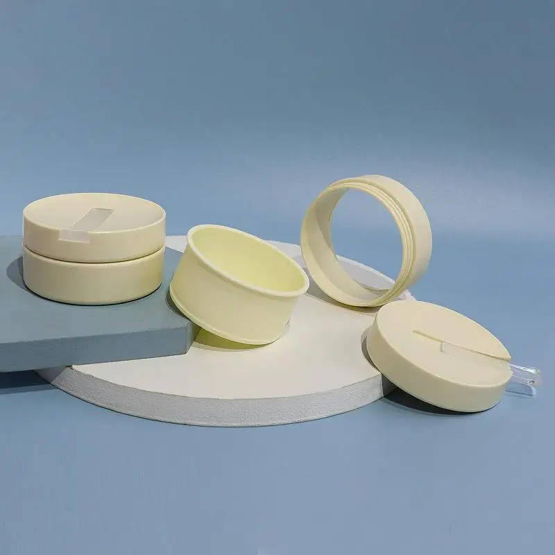 Frasco removedor de maquiagem recarregável, 100g, com colher, plástico, vazio, pote de maquiagem, viagem, creme facial, loção, recipiente cosmético, 1 peça