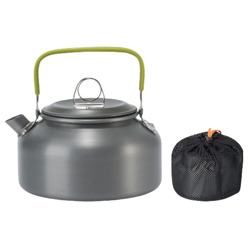 Camping Pots Water Boilers Outdoor Aluminum  Alloys Teas Kettle Portable Teapot Hanging Pots Cookware for Camping, Travel