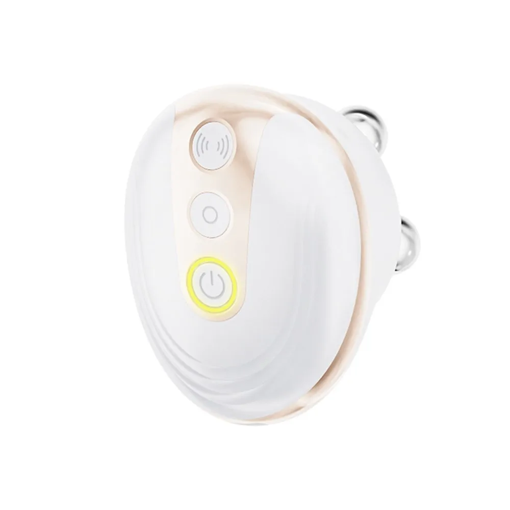 Elektryczne urządzenie kosmetyczne do użytku ręcznego, mikroprądowy masażer do twarzy z rolkami liftingującymi.