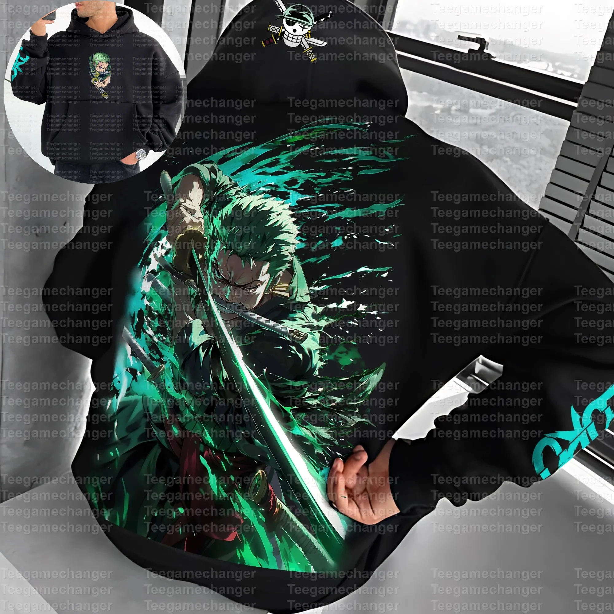 

One Piece Hoodie Luffy Anime Sweatshirt Zoro Graphic Print Casual Cosplay Hooded Jacket for Men 2025 Spring Autumn