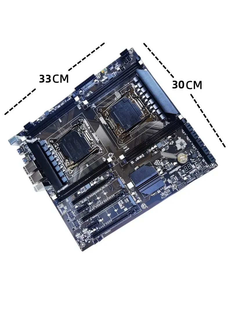 New X99 Dual DDR3 Server Motherboard with Dual Network Ports for Gaming and Multi-Open Workstation