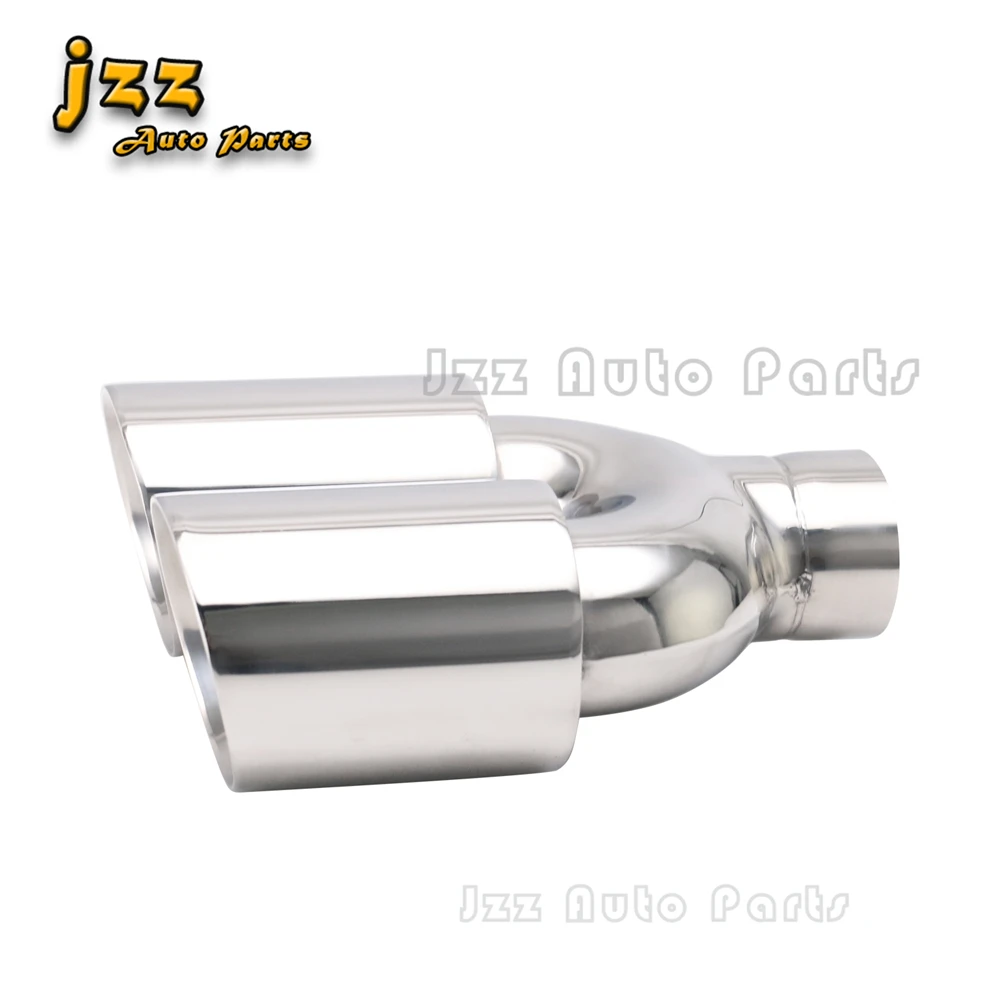 

Концевой наконечник выхлопной системы автомобиля из нержавеющей стали, интерфейс 63 мм, круглый выпускной глушитель 89 мм, хвостовая труба, двойная стенка, выхлопное горло